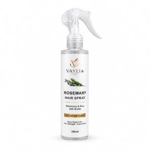 vaylia rosemary hair spray with rice water & biotin – hair growth & strengthening leave in spray (200ml)